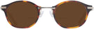 Oval Matte Tortoise Euler Bifocal Reading Sunglasses View #2