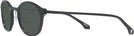 Oval Shiny Black Euler Bifocal Reading Sunglasses View #3
