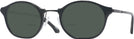 Oval Shiny Black Euler Bifocal Reading Sunglasses View #1