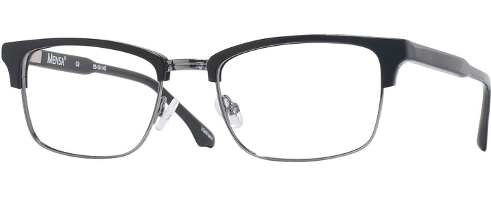 Rectangle Black Gauss Progressive No-Lines View #1