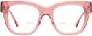 Oversized Transparent Pink Lovelace Bifocal View #2
