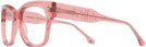 Oversized Transparent Pink Lovelace Bifocal View #3