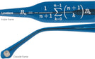 Oversized Transparent Blue Lovelace Bifocal View #4