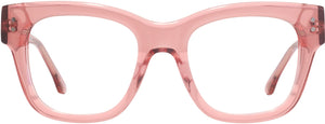 Lovelace Single Vision Full Readers. Color: Transparent Pink