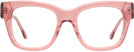 Oversized Transparent Pink Lovelace Single Vision Full Frame View #2