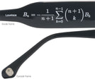 Oversized Black Lovelace Bifocal View #4