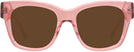 Oversized Transparent Pink Lovelace Progressive Reading Sunglasses View #2