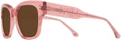 Oversized Transparent Pink Lovelace Progressive Reading Sunglasses View #3