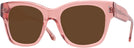 Oversized Transparent Pink Lovelace Progressive Reading Sunglasses View #1