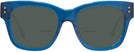 Oversized Transparent Blue Lovelace Bifocal Reading Sunglasses View #2