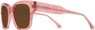 Oversized Transparent Pink Lovelace Bifocal Reading Sunglasses View #3