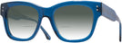 Oversized Transparent Blue Lovelace Gradient Bifocal Reading Sunglasses View #1