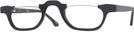 Rectangle Black Mozart Single Vision Half Frame View #1