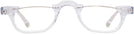 Rectangle Crystal Mozart Single Vision Half Frame View #2