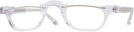 Rectangle Crystal Mozart Single Vision Half Frame View #1