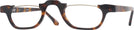 Rectangle Tortoise Mozart Single Vision Half Frame View #1