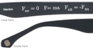 Wayfarer Matte Black Newton (51mm) Computer Style Progressive View #4