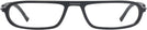 Rectangle Matte Black Voltaire Single Vision Half Frame View #2