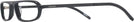 Rectangle Matte Black Voltaire Single Vision Half Frame View #3