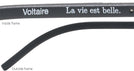 Rectangle Matte Black Voltaire Single Vision Half Frame w/ FREE NON-GLARE View #4