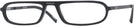 Rectangle Matte Black Voltaire Single Vision Half Frame View #1