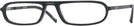 Rectangle Matte Black Voltaire Single Vision Half Frame w/ FREE NON-GLARE View #1