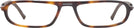 Rectangle Tortoise Voltaire Single Vision Half Frame View #2