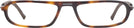 Rectangle Tortoise Voltaire Single Vision Half Frame w/ FREE NON-GLARE View #2