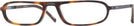 Rectangle Tortoise Voltaire Single Vision Half Frame View #1