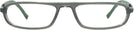 Rectangle Green Voltaire Single Vision Half Frame View #2