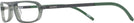 Rectangle Green Voltaire Single Vision Half Frame w/ FREE NON-GLARE View #3