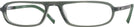 Rectangle Green Voltaire Single Vision Half Frame View #1