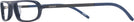 Rectangle Navy Voltaire Single Vision Half Frame View #3