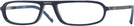Rectangle Navy Voltaire Single Vision Half Frame w/ FREE NON-GLARE View #1