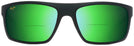 Rectangle Matte Black Rubber/Maui Green Maui Jim Byron Bay 746 Bifocal Reading Sunglasses View #2