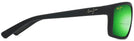 Rectangle Matte Black Rubber/Maui Green Maui Jim Byron Bay 746 Bifocal Reading Sunglasses View #3
