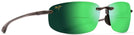 Rectangle SMOKE GREY/MAUI GREEN Maui Jim Ho&#39;okipa 407 Bifocal Reading Sunglasses View #1