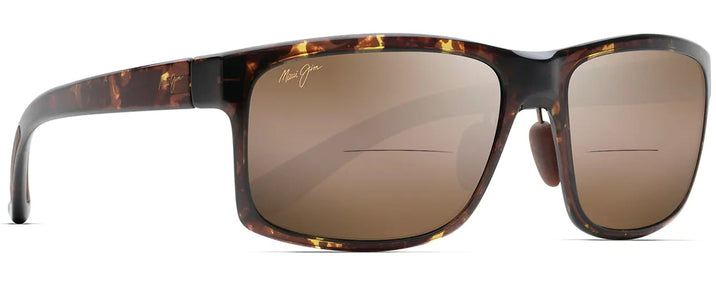 Rectangle Olive Tortoise/hcl Bronze Maui Jim Pokowai Arch 439 Bifocal Reading Sunglasses View #1