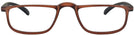 Rectangle Brown Black Do-Er Single Vision Half Frame View #2