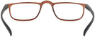 Rectangle Brown Black Do-Er Single Vision Half Frame View #4
