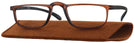 Rectangle Brown Black Do-Er Single Vision Half Frame View #1