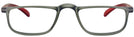 Rectangle Grey Red Do-Er Single Vision Half Frame View #2