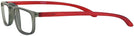 Rectangle Grey Red Do-Er Single Vision Half Frame View #3