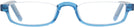 Rectangle Crystal Blue Nu Vue II Single Vision Half Frame View #2