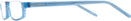 Rectangle Crystal Blue Nu Vue II Single Vision Half Frame View #3