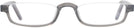 Rectangle Crystal Grey Nu Vue II Single Vision Half Frame View #2