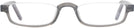 Rectangle Crystal Grey Nu Vue II Single Vision Half Frame View #2