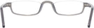 Rectangle Crystal Grey Nu Vue II Single Vision Half Frame View #4