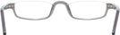 Rectangle Crystal Grey Nu Vue II Single Vision Half Frame View #4