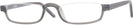Rectangle Crystal Grey Nu Vue II Single Vision Half Frame View #1